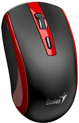 MOUSE Genius "ECO-8150", PC sau NB, wireless 2.4GHz, optic, 1200 dpi, butoane/scroll 3/1, acumulator, buton Copilot, negru-gri, "31030045402" 4710268262602
