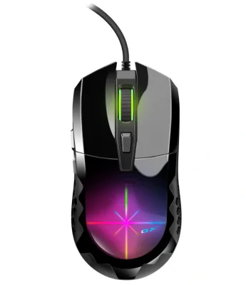MOUSE Genius, "Scorpion M715", gaming, cu fir, USB, optic, 7200 dpi, butoane/scroll 6/1, negru, "31040007400"