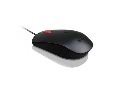 Mouse Lenovo Optical Wheel Mouse, 1600 DPI, Wired, Black
