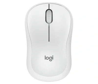 Mouse Logitech MK240 Silent Wireless, optic, interfata Bluetooth, rezolutie 1000 DPI, alb