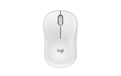 Mouse Logitech MK240 Silent Wireless, optic, interfata Bluetooth, rezolutie 1000 DPI, alb