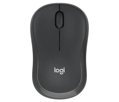 Mouse LOGITECH Mouse Wireless Logitech M240 Silent, wireless 2.4 GHz și Bluetooth, 3 butoane, Graphite