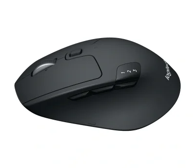 Mouse LOGITECH Mouse Wireless Logitech M720 Triathlon, wireless 2.4 GHz și Bluetooth, 1000 DPI, 8 butoane