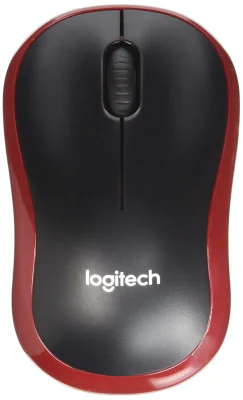Mouse Logitech Wireless Mouse M185, No Lang, Red, Ewr2 910-002237