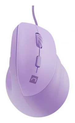 NATEC vertical mouse crake 2 pro optical 12800dpi programmable pure lavender