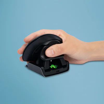 Mouse R-GO TOOLS RGOTWBMWLBL, Bluetooth și USB Type-A, 2400 DPI, Bluetooth 5.0, Black