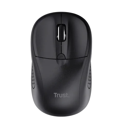 Mouse Trust cu Bluetooth, ambidextru, 3 butoane (neprogramabile), DPI ajustabil (max. 1600), functioneaza cu 2 baterii AAA (incluse in pachet), negru
