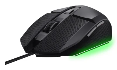 Mouse cu fir Trust GXT 121 Felox+, interfata USB-A, rezoluti 10000 DPI, iluminare, negru