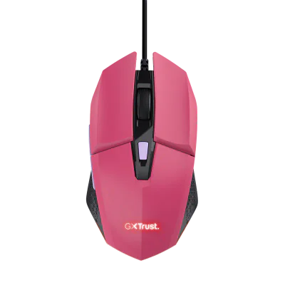 Mouse Trust GXT110W Felox cu fir,  6400 DPI, roz