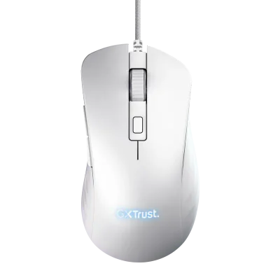 Mouse Trust GXT924W YBAR+ 25600 DPI, alb