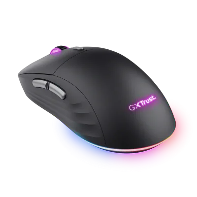 Mouse Trust GXT980 REDEX wireless, USB 2.0, rezolutie maxima 10000 DPI, 6 butoane, iluminare full RGB , negru