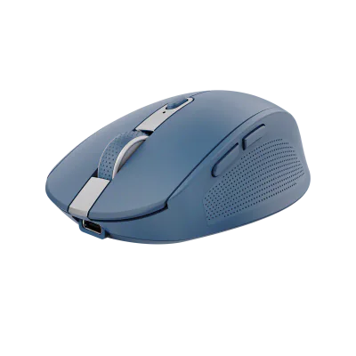 Mouse Trust Ozaa compact, rezolutie maxima 3200 DPI, interfata USB-A, USB-C, albastru