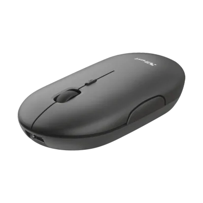 Mouse Trust Puck, Rechargeable Bluetooth, negru