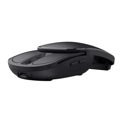 Mouse Trust Zylo Pocket Foldable, rezolutie maxima 2400 DPI, negru