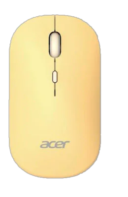 Mouse Wireless Acer AMR130, 1600 dpi, Galben