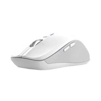 Mouse wireless Trust Ferro Hyperscroll, material ABS, interfata USB-A rezolutie maxima 3200 dpi, alb