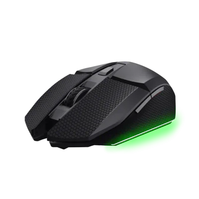 Mouse wireless Trust GXT 122 Felox, optic, rezolutie maxima 10000 dpi, 7 butoane, negru