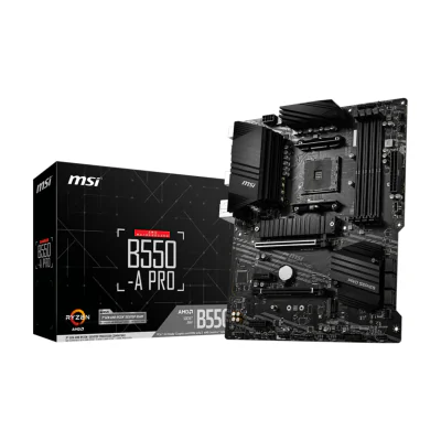 MSI B550-A PRO, AMD, Socket AM4, AMD Ryzen 3000 Series, DDR4-SDRAM, 128 GB, DIMM