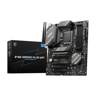 MSI B760 GAMING PLUS WIFI, Intel, LGA 1700, Intel® Celeron®, Intel® Pentium® Gold, DDR5-SDRAM, 192 GB, DIMM