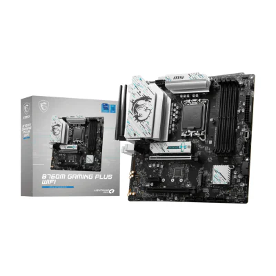 MSI B760M GAMING PLUS WIFI, Intel, LGA 1700, Intel® Celeron®, Intel® Pentium® Gold, LGA 1700, DDR5-SDRAM, 192 GB