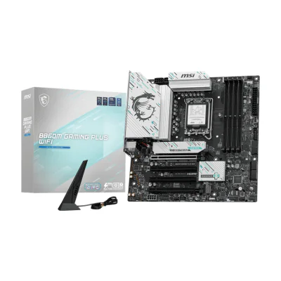 MSI B860M GAMING PLUS WIFI, Intel, LGA 1851 (Socket V1), Intel Core Ultra (Series 2), LGA 1851, 256 GB, DDR5-SDRAM