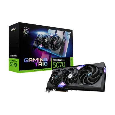 MSI GAMING GeForce RTX 5070 12G TRIO OC, GeForce RTX 5070, 12 GB, GDDR7, 192 bit, 7680 x 4320 pixels, PCI Express 5.0