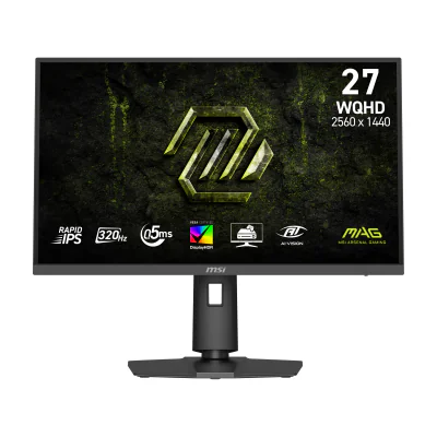 MSI MAG 274QPF X32, 68.6 cm (27"), 2560 x 1440 pixels, Wide Quad HD, LCD, 0.5 ms, Black