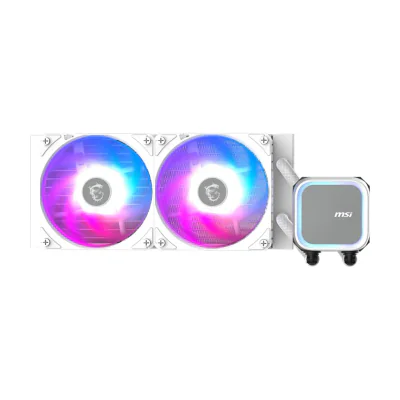 MSI MAG Coreliquid A13 240 WHITE, All-in-one liquid cooler, 12 cm, White