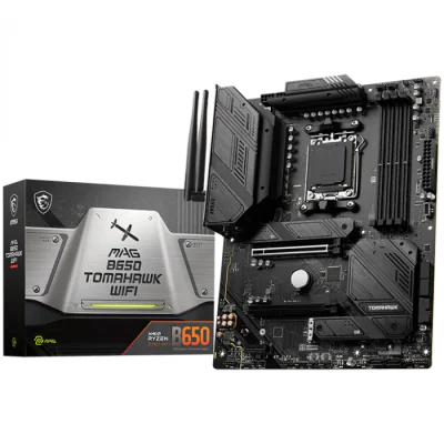 MSI MB MAG B650 TOMAHAWK WIFI (AM5,4x DDR5,HDMI,DP,2x PCI-E x16,1x PCI-E x1,3xM.2,6xSATA 6G,6x USB 2.0,6x USB 3.2 Gen1 Type A,3x USB 3.2 Gen2 Type A,1x USB 3.2 Gen2 Type C,1x USB 3.2 Gen2x2 Type C, 2.5GLAN) "MAG_B650_TOMAHAWK_WIFI"