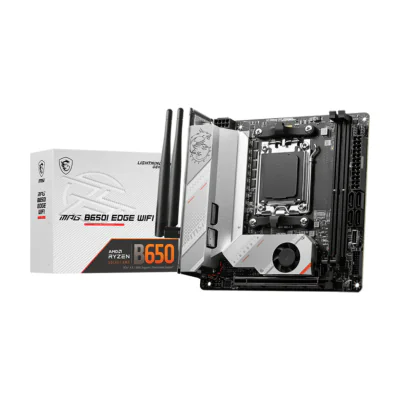 MSI MPG B650I EDGE WIFI, AMD, Socket AM5, AMD Ryzen 7000 Series, Socket AM5, DDR5-SDRAM, 64 GB