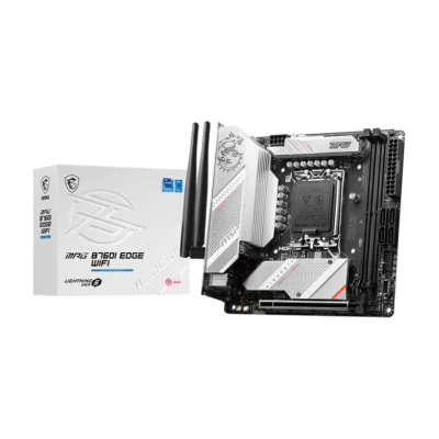 MSI MPG B760I EDGE WIFI, Intel, LGA 1700, Intel® Celeron®, Intel® Pentium® Gold, LGA 1700, DDR5-SDRAM, 96 GB