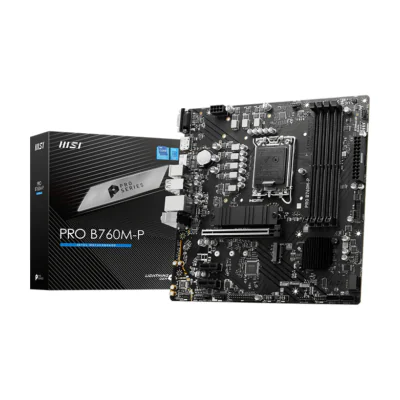 MSI PRO B760M-P, Intel, LGA 1700, Intel® Celeron®, Intel® Pentium® Gold, LGA 1700, DDR5-SDRAM, 192 GB