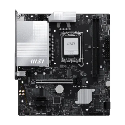 MSI PRO H810M-B, Intel, LGA 1851 (Socket V1), Intel Core Ultra (Series 2), DDR5-SDRAM, 128 GB, Non-ECC