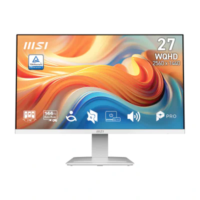 MSI Pro MP273QW E14, 68.6 cm (27"), 2560 x 1440 pixels, Wide Quad HD, 4 ms, White