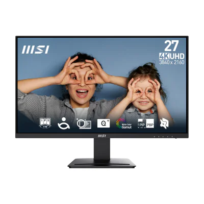 MSI Pro MP273U, 68.6 cm (27"), 3840 x 2160 pixels, 4K Ultra HD, 1 ms, Black