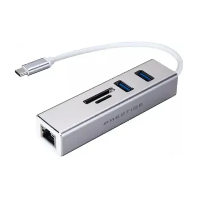 MSI S53-0400190-V33, USB 2.0 Type-C, RJ-45, Silver, Round cable, 1 pc(s)