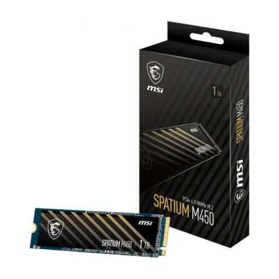 MSI SPATIUM M450 PCIe 4.0 NVMe M.2 1TB, 1 TB, M.2, 3600 MB/s
