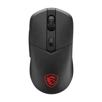 MSI VERSA 300, Right-hand, Optical, RF Wireless + Bluetooth + USB Type-C, 8000 DPI, 1 ms, Black