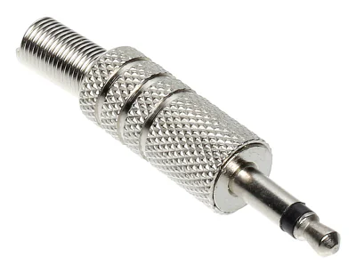 Mufă Jack 3,5 mm dreaptă JACK-W/3.5/M/MET