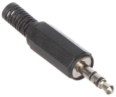 Mufă Jack 3,5 mm dreaptă JACK-W/3.5/S, neagră