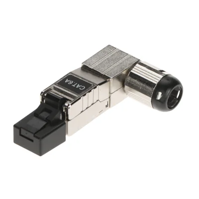 Mufă modulară ecranată unghiulară RJ45/FTP6A-HAND-KAT, RJ45 (8P8C)