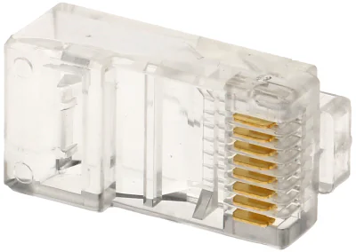 Mufă modulară RJ45 DELTA PLUG RJ45/C*P100, 8 pini, set 100 buc.