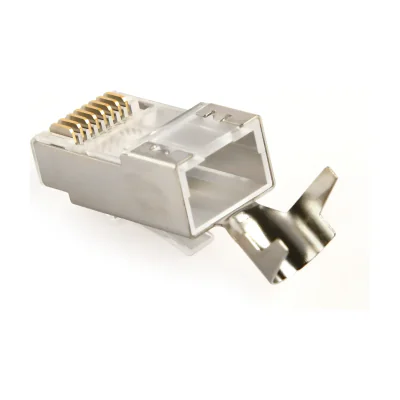 MUFA RJ-45 GEMBIRD pt. cablu FTP/SFTP, Cat7, RJ-45 (T) | RJ-45 (T) tip pass-through, ecranat, plastic cu metal, 50 buc, "LC-PTF7-01/50"