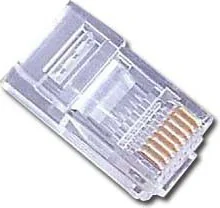 GEMBIRD PLUG3UP6/50 modular LAN plug 6u gold plated - set of 50 pcs. solid cables