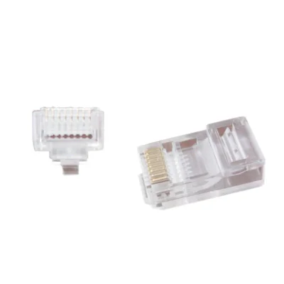 GEMBIRD LC-PTU-01/10 Universal pass-through modular UTP plug 8P8C 10 pcs soild and stranded