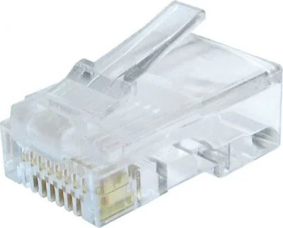 GEMBIRD LC-8P8C-002/10 LAN modular plug 8P8C for solid CAT6 LAN cable 30U 10pcs