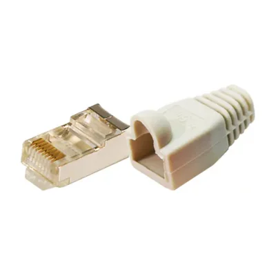 Mufă RJ45 CAT 6 + manson AM-RJ45C6