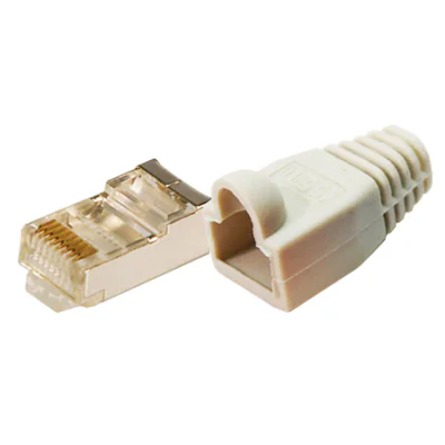Mufă RJ45 CAT 6 + manson AM-RJ45C6
