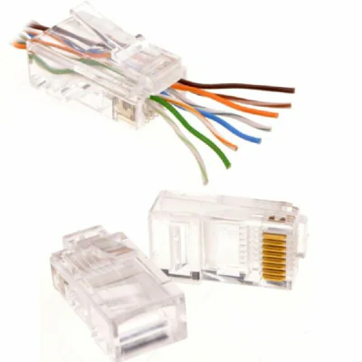 Mufa RJ45 UTP SPACER, Cat6 PassThrough, 100buc/punga, "SPCN-RJ45PASS-UTP-CAT6"