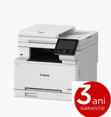 Multifunctional color Canon i-SENSYS MF664Cdw, Tehnologie: Laser, Format: A4, Functii: Print, copy, scan, Viteza printare max: 25ppm, Rezolutie 600x600dpi, max 1,200 × 1,200 dpi, Limbaje printare: UFR II, PCL 6, Duplex, copiere: viteza: 25ppm, Rezolu
